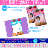 Fruit Snack Wrapper Template-CANVA